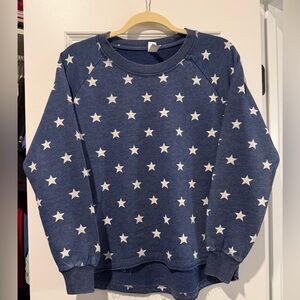 Alternative Navy Blue Sweatshirt with White Accents